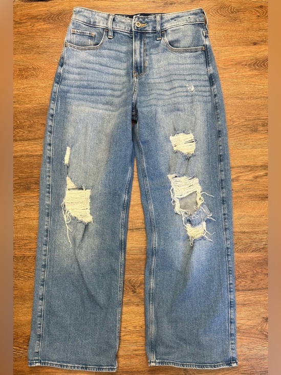 Hollister Denim - Hollister High Rise Vintage Baggy Jeans Distressed W26 L29 (Size 3S)